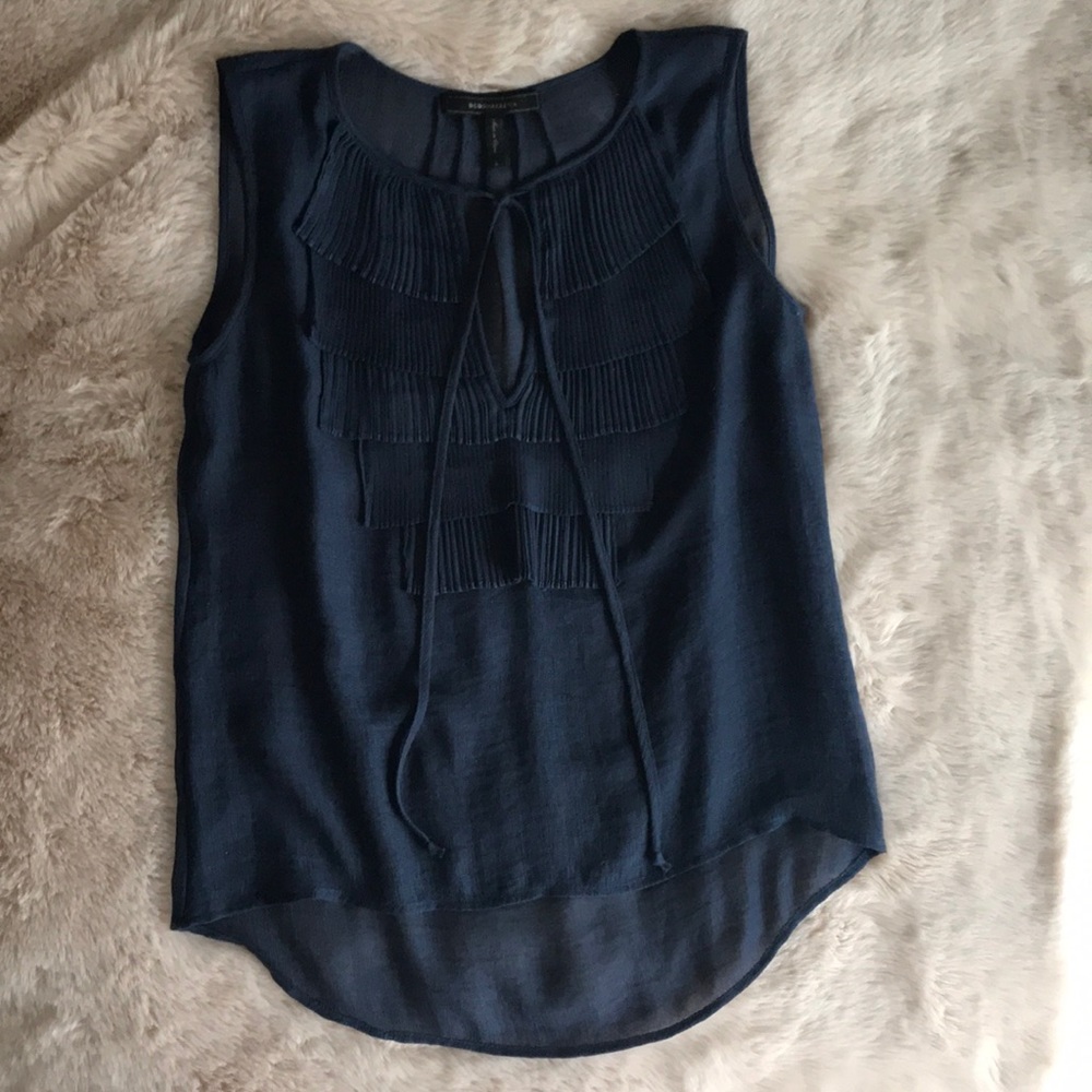 BCBG MaxAzria navy tank top